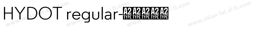 HYDOT regular字体转换